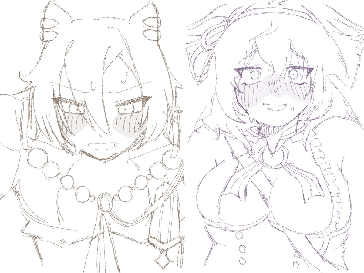 opedotoo's tweet photo. CW: SUGGESTIVE ////// 

Good morning opedoto twitter. I am here to bring you suggestive opedoto sketch… maybee color someday….. who knows…….

#opedoto #umamusme #TMOperaO #meishodoto #MeishoDoto #yuri #horseyuri #art #operadoto https://t.co/JqEZzgmLNz