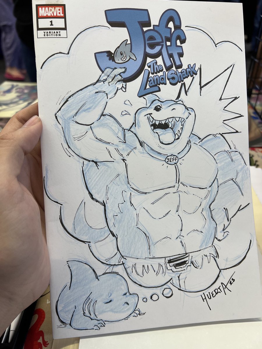 gamutfeathers's tweet photo. A Jeff the Land Shark blank cover commission . Swole Jeff ! 🦈✨ https://t.co/xPnphnbNGC