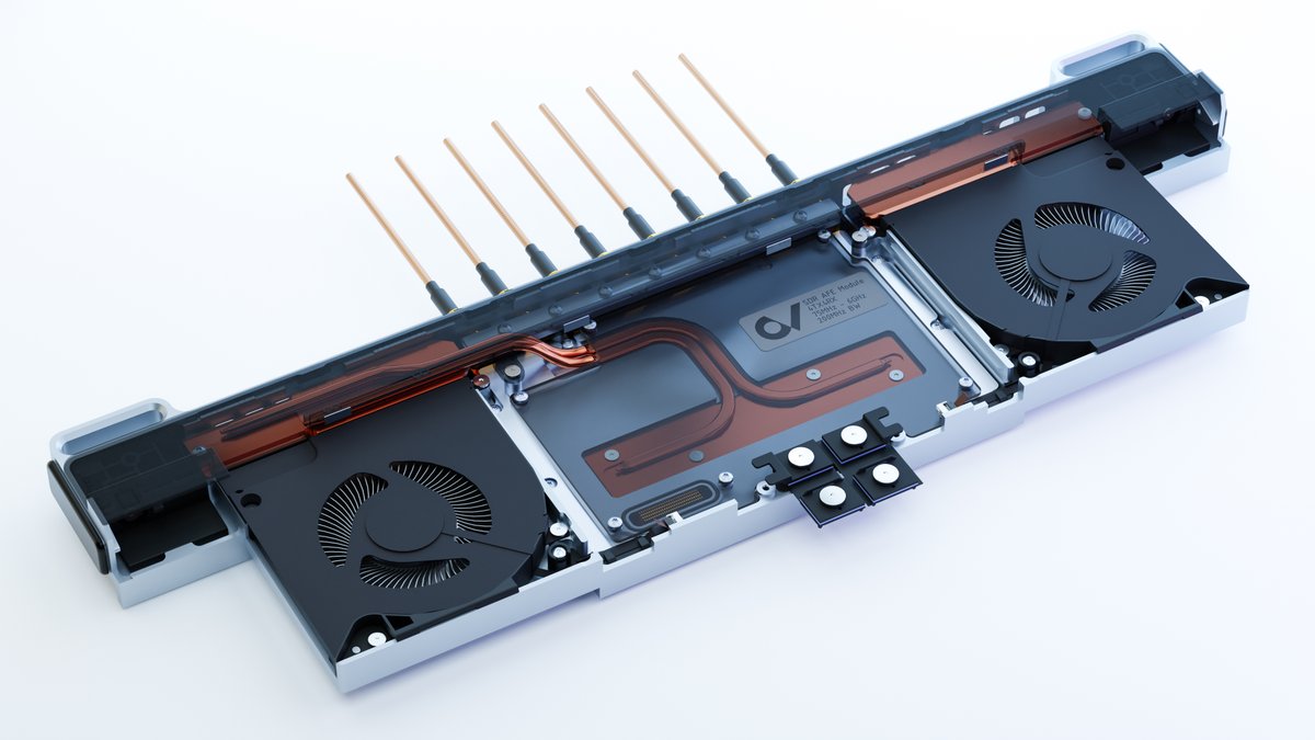 QVHenkel's tweet image. Hopefully the EMI gasket around the connector can contain the fields. I couldn’t find a fully shielded of-the-shelf connector with a stacking height of 6 mm, a high pin density, and one that is suitable for up to 24 Gbps.