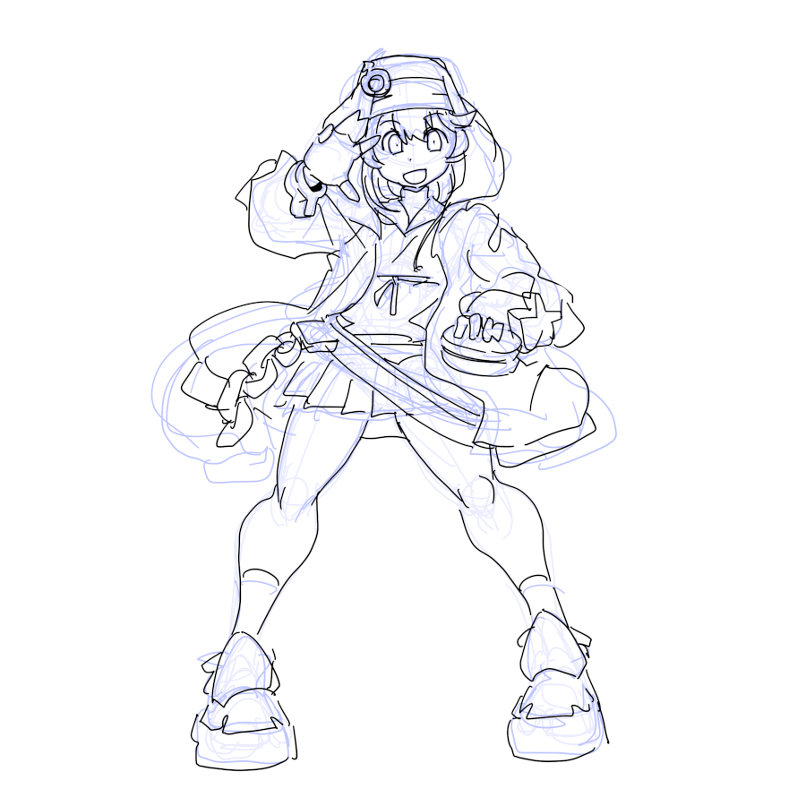 ブリジット(ギルティ・ギア) 「2025-10-26 #一日一絵」|ふゆ(ドとレとミとキュとゴとヱの音が出ない)のイラスト