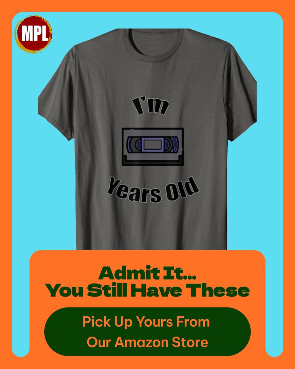 MPLDesignsBooks's tweet image. 📼  Entertain questions about what that weird shape is on your shirt 

📼  Proudly show people how you used to record TV shows 

⬇️ ⬇️ Get your VHS apparel here ⬇️ ⬇️ 
redbubble.com/shop/ap/171705… 
amzn.to/3UmbejZ