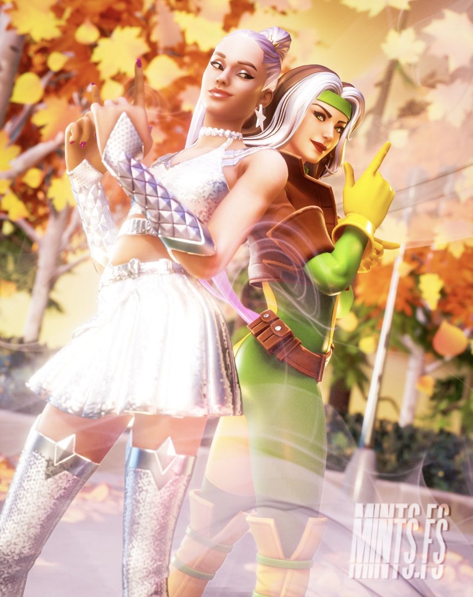 _MintsFs's tweet image. Ariana &amp;amp; Rogue (Commission) 💗
————————
#FortniteArt #fortnite #b3d