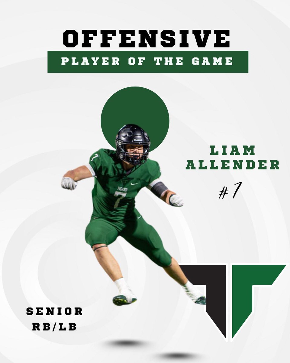 TigerNationFB's tweet photo. Week 8 honors #GoTigers #WIN https://t.co/B7yh4wk2VI