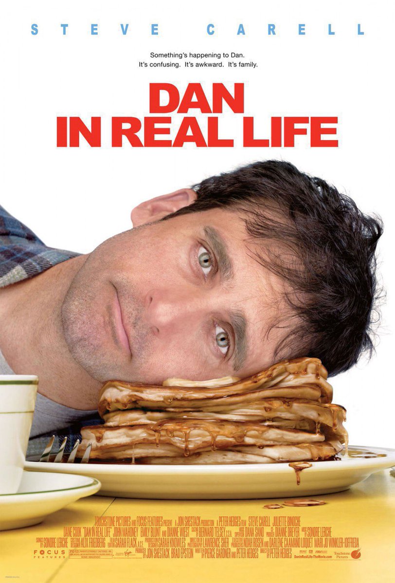 FilmNewsNos's tweet photo. 🎬MOVIE HISTORY: 18 years ago today, October 26, 2007, the movie ‘Dan in Real Life’ opened in theaters!
#SteveCarell #AlisonPill #BrittRobertson #MarleneLawston @DaneCook #JulietteBinoche #JohnMahoney #DianeWiest #NorbertLeoButz #JessicaHecht #AmyRyan #EmilyBlunt #FrankWood https://t.co/UmUtFhjhtZ