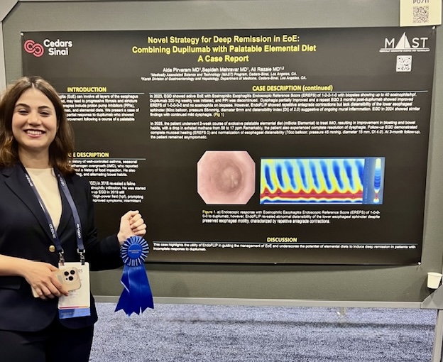 MAST Research Program (@mastprogram) on Twitter photo The American College of Gastroenterology (ACG) Annual Meeting is in full swing here in Phoenix, AZ! 🌵🔥 MAST researchers are front and center—presenting their posters, connecting with peers, and sharing new insights in GI science.
Today, we’re proud to spotlight Aida Pirvaram, The American College of Gastroenterology (ACG) Annual Meeting is in full swing here in Phoenix, AZ! 🌵🔥 MAST researchers are front and center—presenting their posters, connecting with peers, and sharing new insights in GI science.
Today, we’re proud to spotlight Aida Pirvaram,