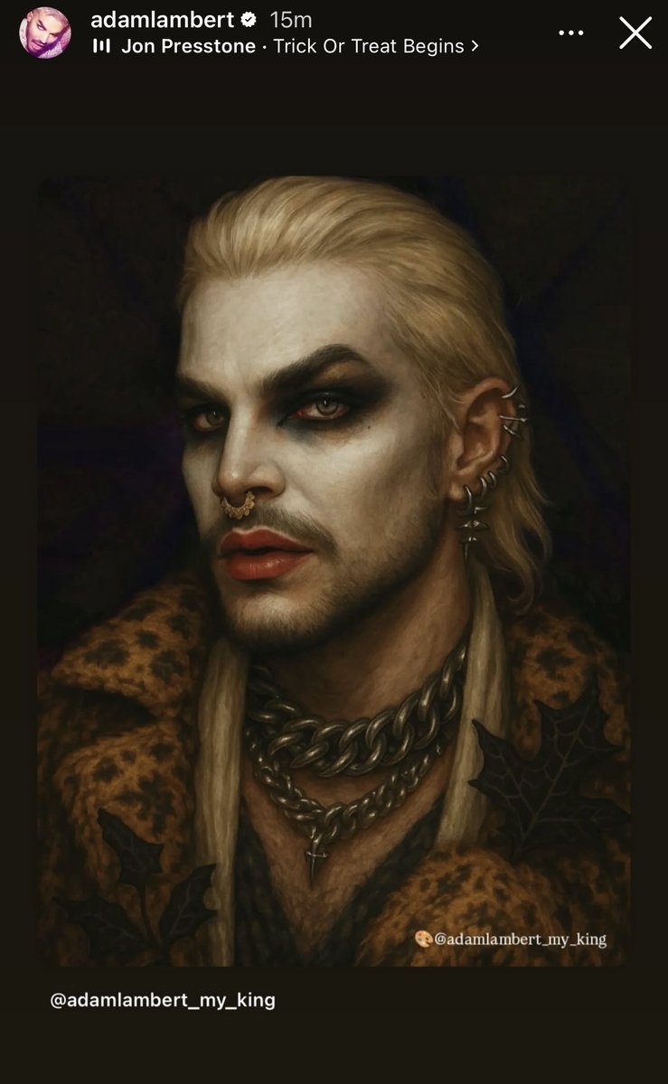 New <a href="/adamlambert/">ADAM LAMBERT</a> story 🎃