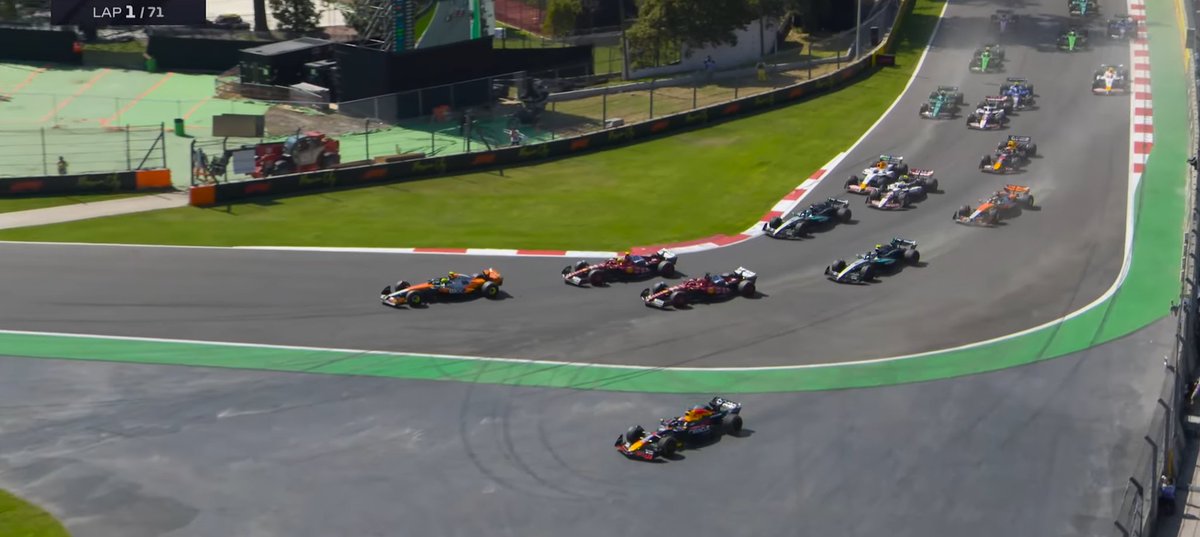 GeorgeJacobPu's tweet photo. @fiagirly Leclerc and Verstappen are allowed to cut corners, gain significant advantages, and keep their positions.

The FIA is such a corrupt organization,it's just disgusting. https://t.co/O9y1jWcIEA