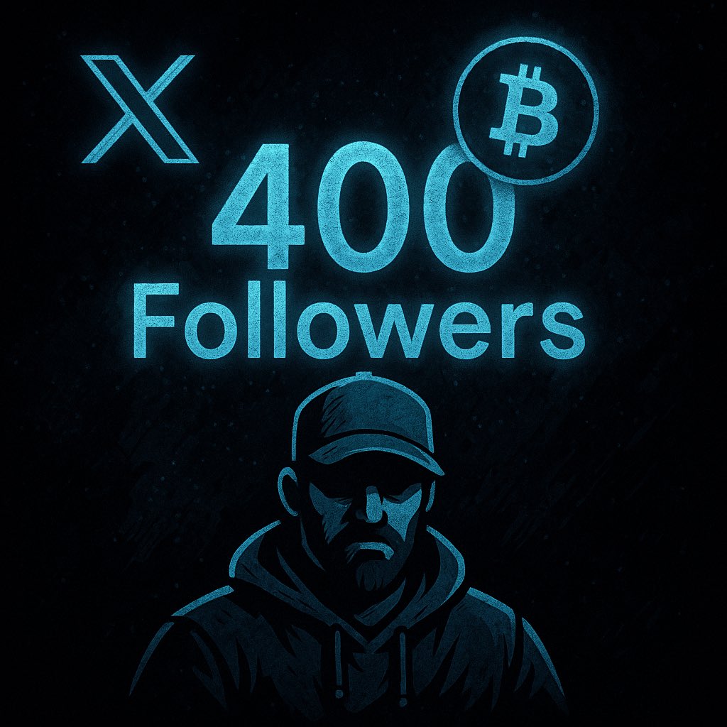 Hit 400 followers today. 

Gaining slowly but surely.🫡