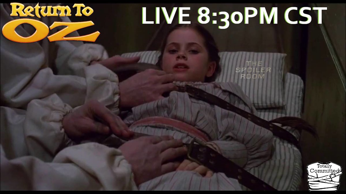 Join us TONIGHT 8:30PM CST LIVE! The Spoiler Room Podcast gather to share their trauma from seeing the wild and weird film "Return to Oz" from 1985.  Share your experiences in the chat with us. #podcast #wizardofoz #ozma  youtube.com/live/Jams14W1f…