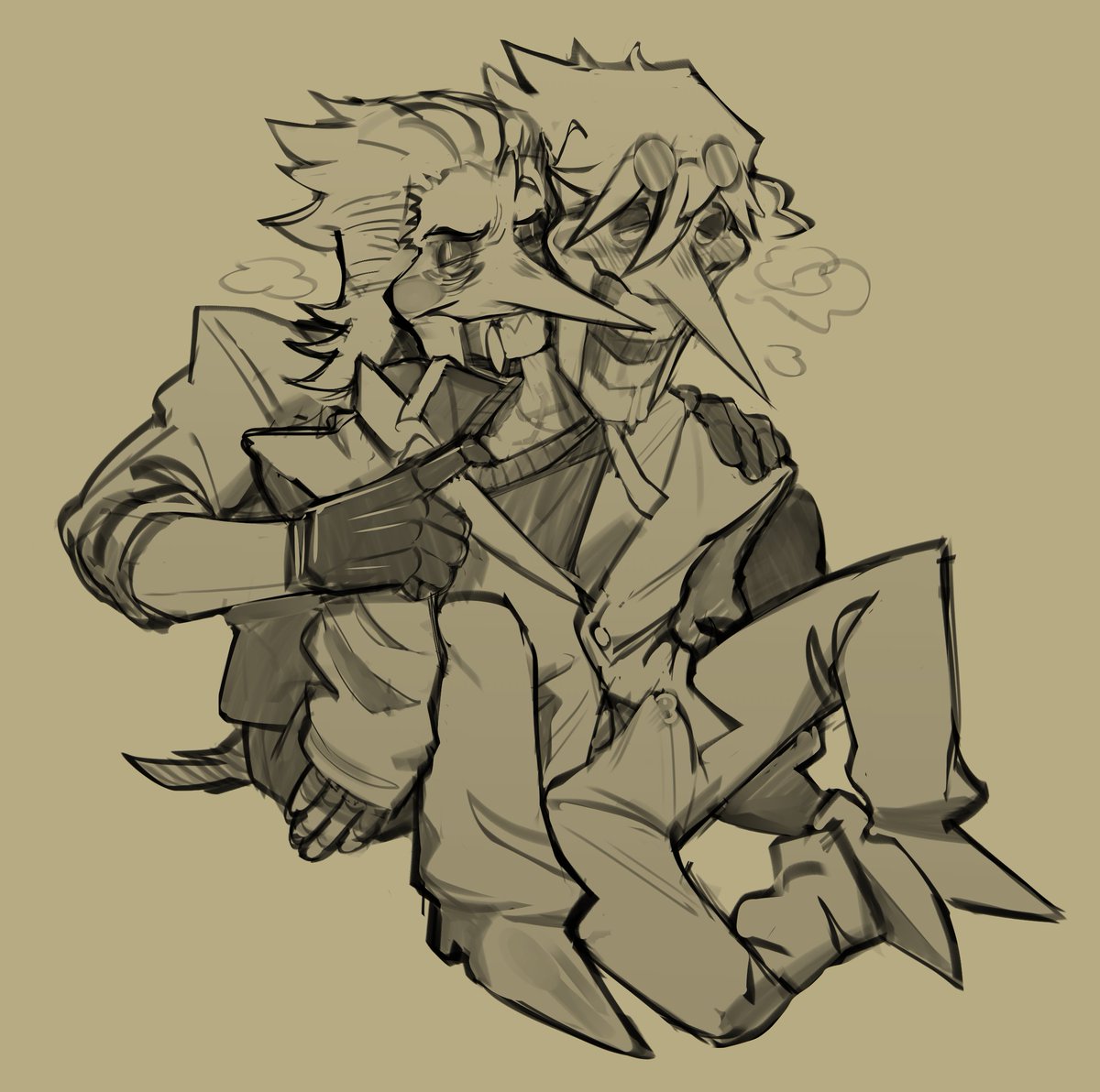 SpamXSpam

Left Spam is <a href="/Zipperwing/">🔞ℤ𝕀ℙℙ𝔼ℝ🔞</a> 's and the right is mine :&gt;
 #spamtongspamton #Deltarune #spamton #deltarunefanart #deltaruined