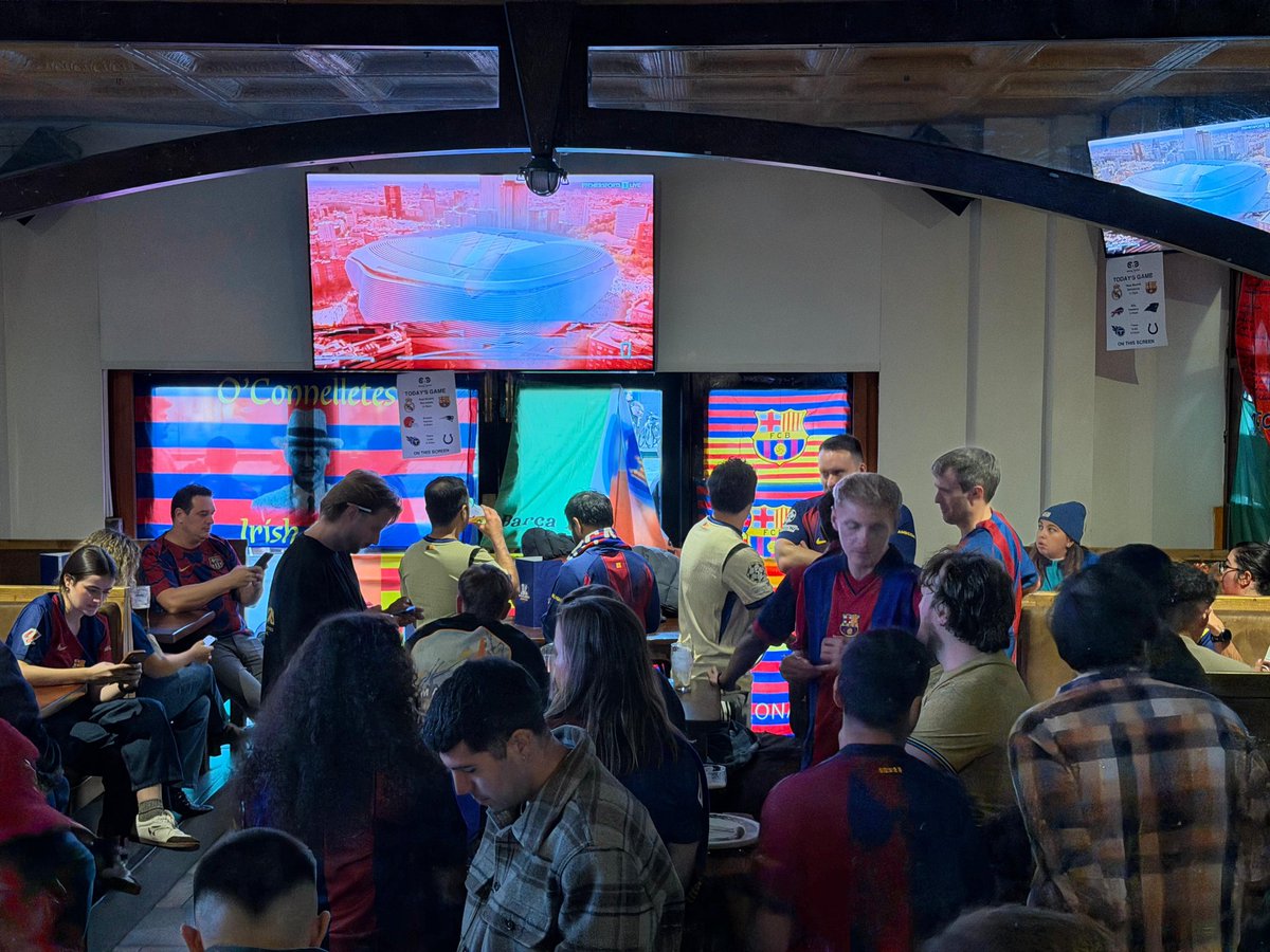 PB_FCBDublin's tweet image. GRMA for everyone who came in today. Not the result we wanted. #TotsUnitsFemForça #PenyaBarcelonistaÁthaCliath #IrishCulés #OConnelletes #ForçaBarça #BarçaAb