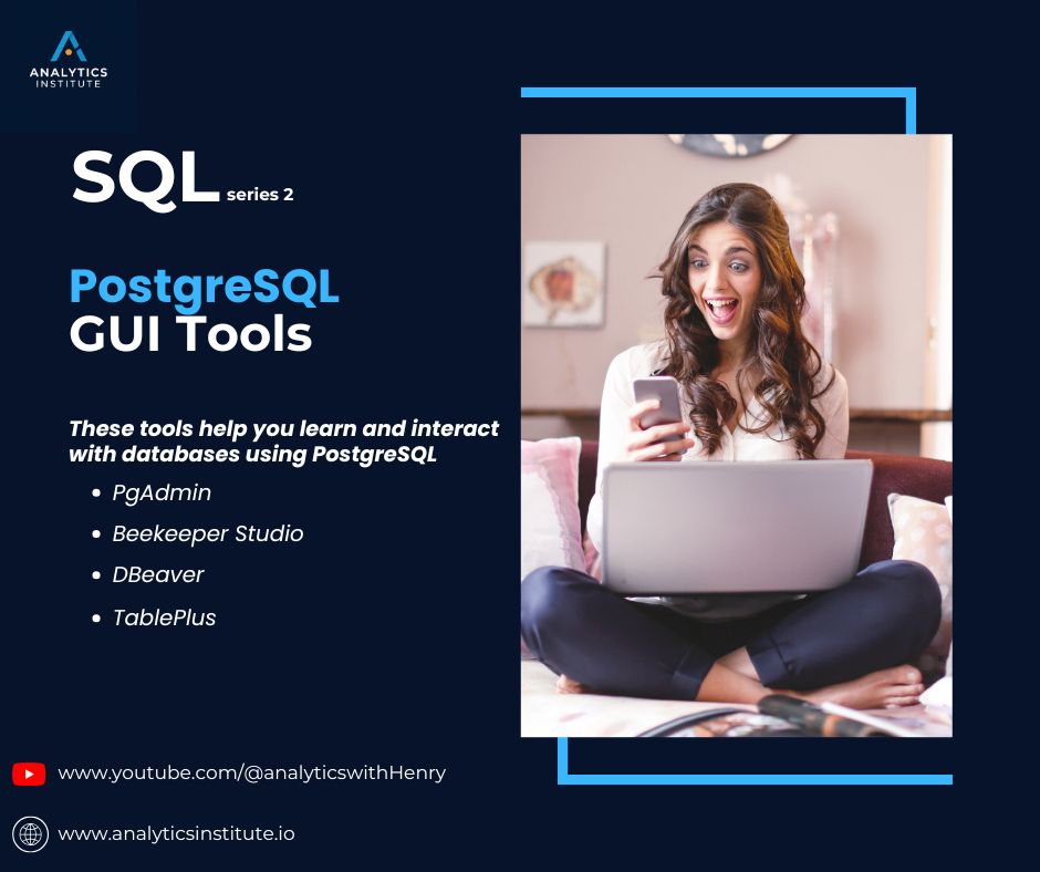 analytics_god's tweet image. Free tools you can install to start your Data Engineering or Data Analytics journey. #SQL #dataEngineering #postgresql