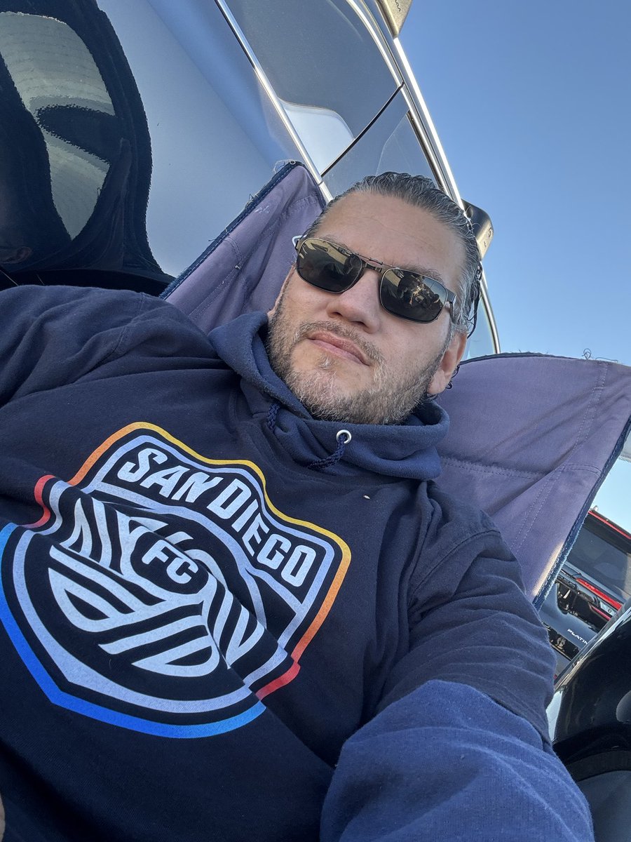Chilling at <a href="/SnapdragonStdm/">Snapdragon Stadium</a> ready for <a href="/SanDiegoFC/">San Diego FC</a> first ever <a href="/MLS/">Major League Soccer</a> playoff match. 

#VamosSanDiego #LFGSD
