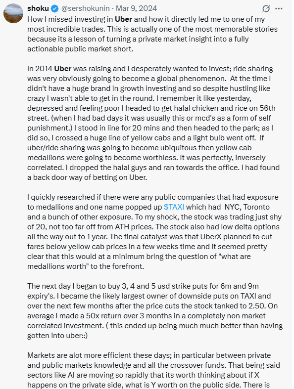 Idk all the shoku lore but I heard he was really succesful trading equities. Now he's building the perps for it on HL. 

Probably should ignore 99% of people's opinion on HIP-3 and equities markets, and just follow the 1% of 1% on this free website.