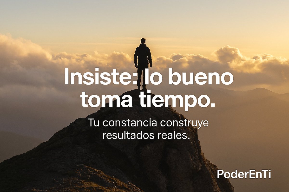 PoderEnti's tweet image. Insiste: lo bueno toma tiempo. #PoderEnTi

Etiqueta a quien deba leer esto.

#Superación #Energía #Logro