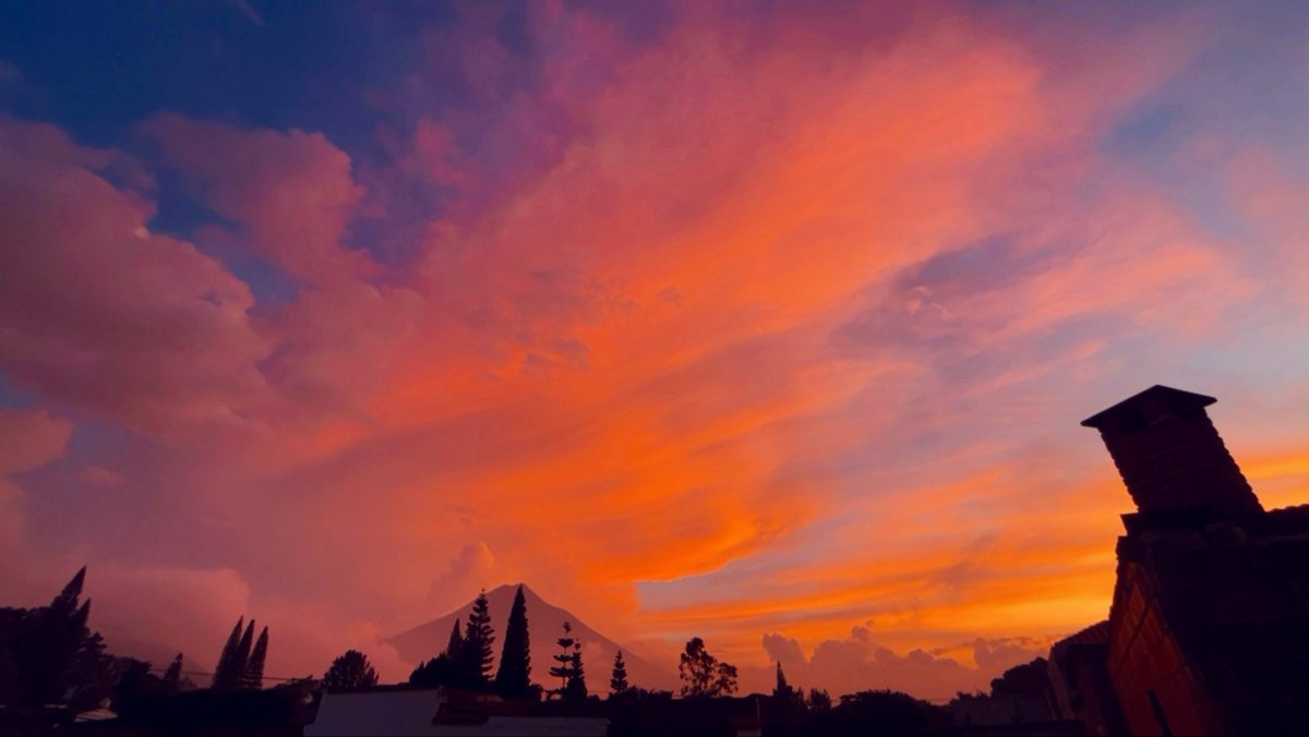 Como extrañaba mi corazón estos atardeceres 🧡