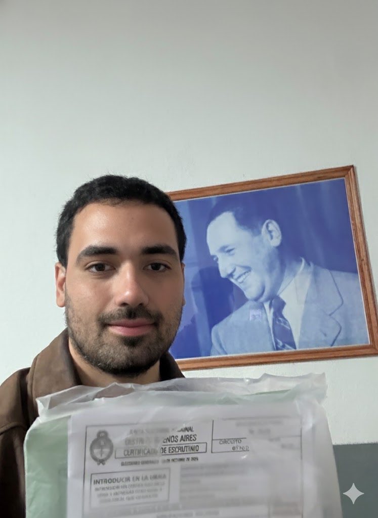 Literalmente LLA arrasó en un colegio de un barrio vulnerable con la foto de Perón en la entrada. Cambio de época. LIBERTAD ARRASÓ KIRCHNERISMO