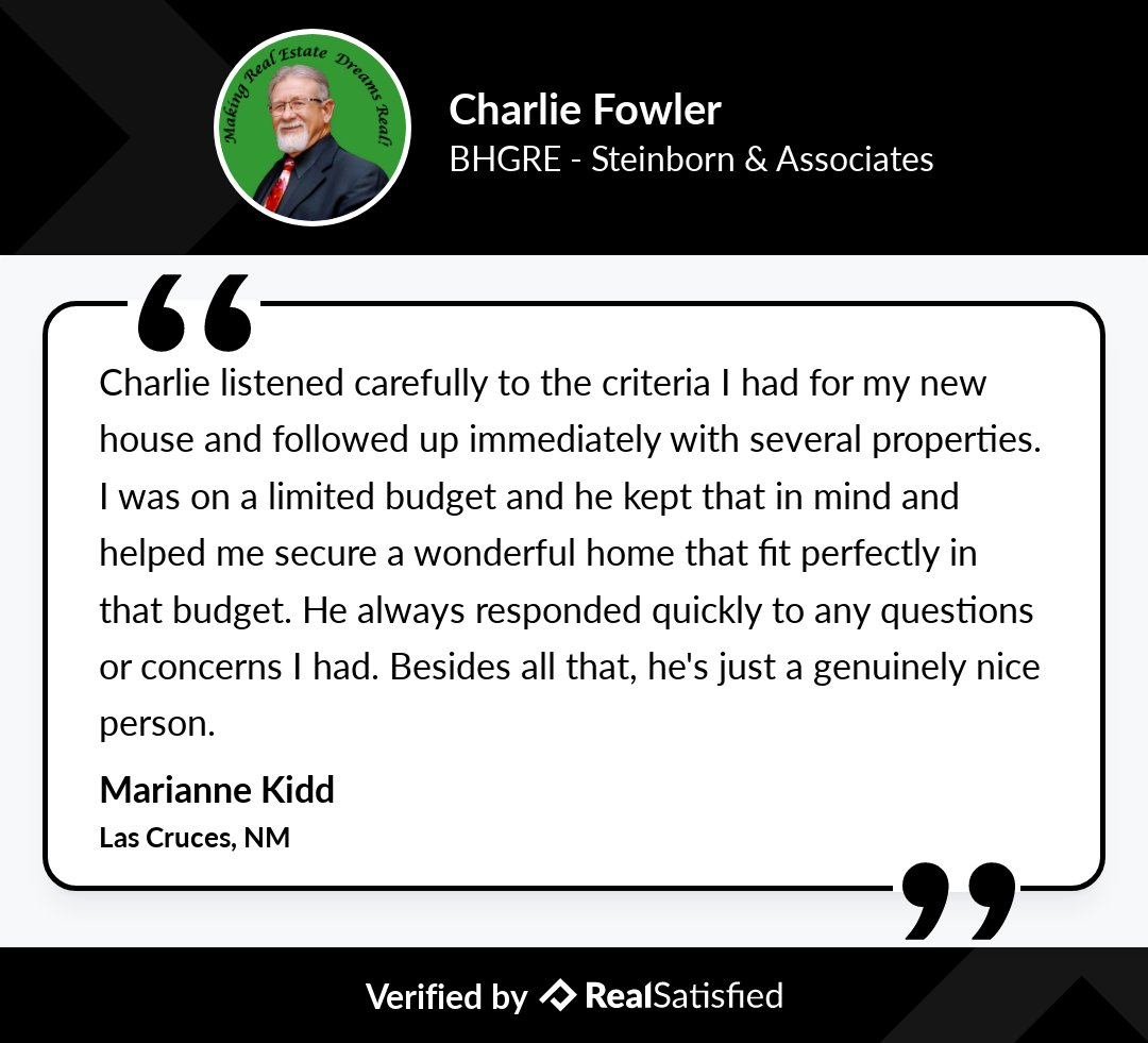 CfowlerFowler's tweet image. Nothing feels quite like a satisfied client. realsatisfied.com/Charlie-Fowler via @realsatisfied