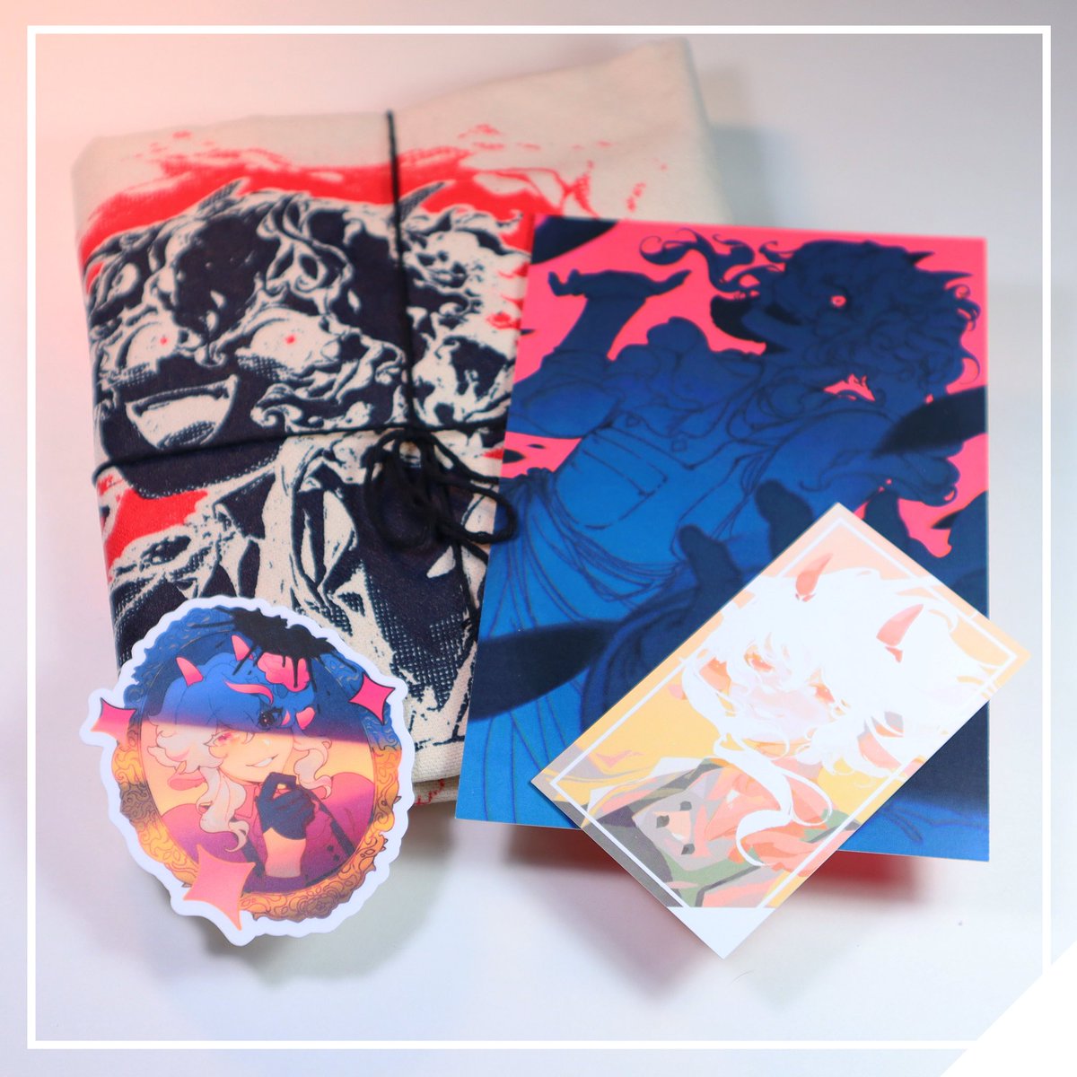 Shannanigansart's tweet image. NEW FREEBIES YIPPIE!!!! This shop update is Wh’ynntre themed for the spooky season! Unlike other shop updates, ALL orders will get a FREE TOTEBAG while supplies last! :D please help me get rid of these misprint totes 😭 I’ve been trying to get rid of them for YEARS!