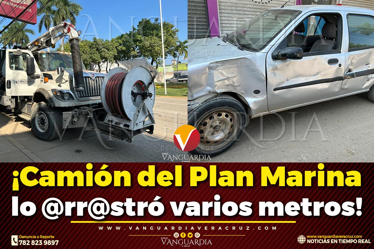 😱⚠️ ¡Qué susto! Automovilista fue ch⌀c@d⌀ y @rr@str@d⌀ por un camión del aeropuerto de la #CiudadDeMéxico, asignado al Plan Marina, en la colonia Benito Juárez de #PozaRica, y resultó 1l€s⌀.🚗💥
🔴 #VanguardiaNoticias
Más información  y video 👇📹
wp.me/pd7s0Q-2AP1