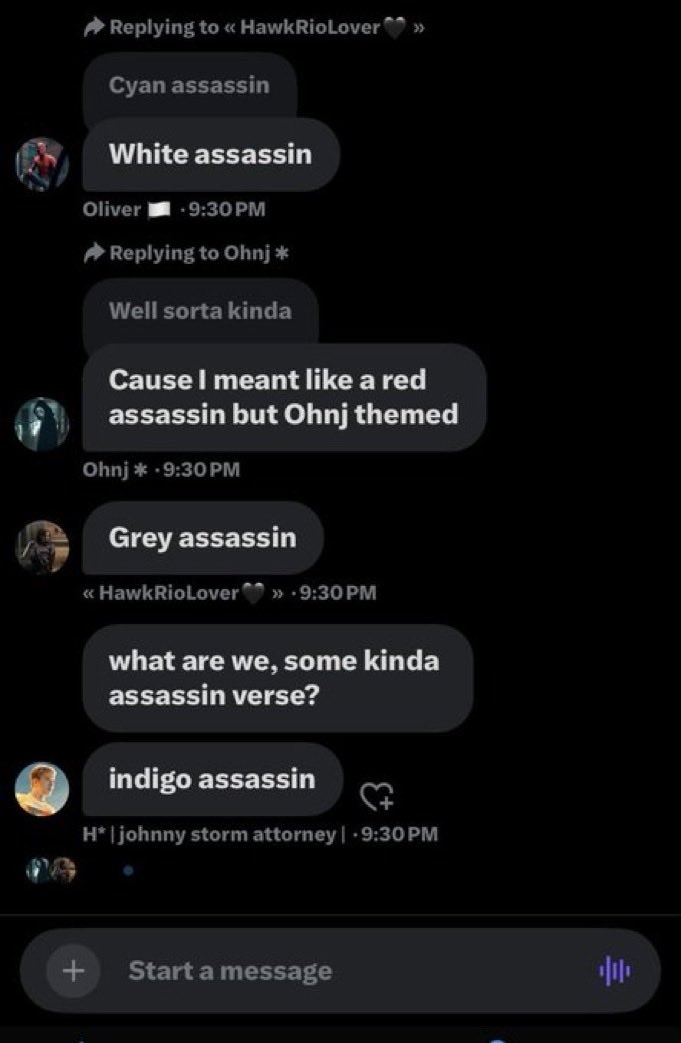 MarvelCineGC's tweet photo. Here’s a fun fact: if you remove the “in” in assassin it’s actually spelled ‘Ass’ twice 

Red AssAss @belovarness https://t.co/s6KTalt3Ku