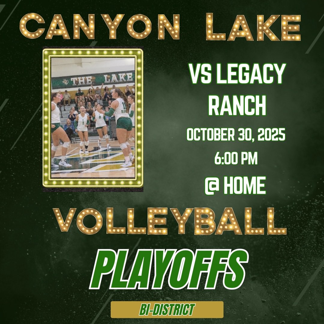 It’s PLAYOFF SEASON!! Round 1 this Thursday at the Lake! Come fill the gym and support our Hawks!! 🏐👏