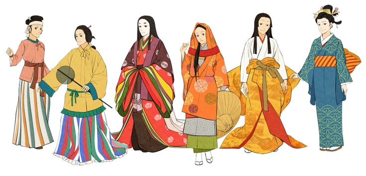 일본 시대별 복장