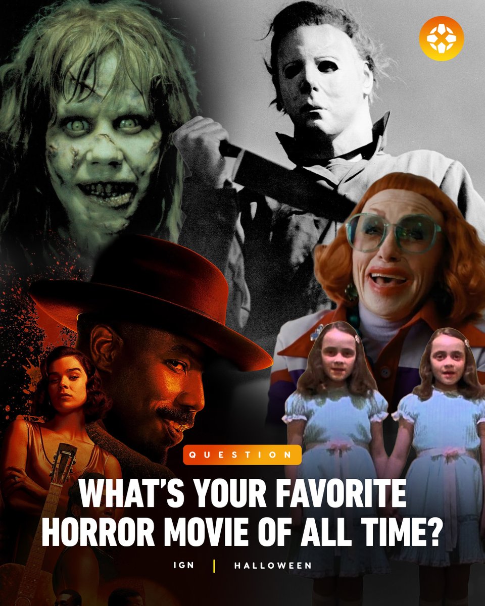 IGN's tweet image. Halloween is just around the corner! 🎃 👻 

From horror classics like The Exorcist and The Shining to newer films like Sinners and Weapons, we want to know: what's your favorite scary movie of all time?