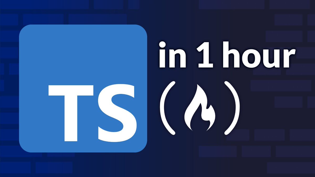 freeCodeCamp's tweet image. TypeScript is a powerful, statically-typed superset of JavaScript that helps you write safer and more maintainable code. 
And this course teaches you all the fundamentals so you can start using it in your projects.
You'll learn about built-in types, type annotation, arrow…
