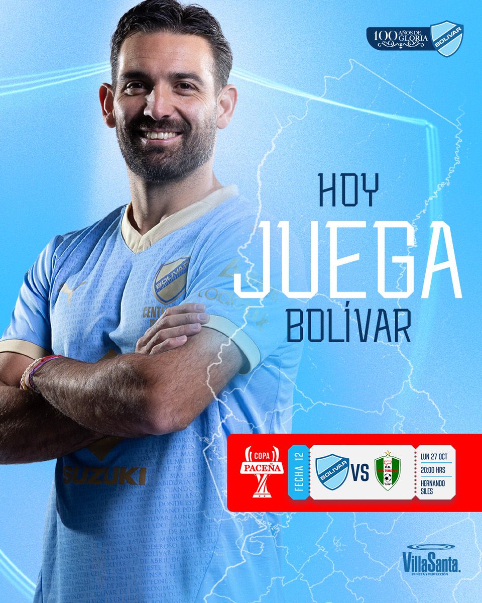 Bolivar_Oficial's tweet image. 💙🔥 ¡Hoy volvemos a casa! ⚔️🏟️

El Siles nos espera para una batalla clave en la Copa Paceña frente a Real Tomayapo 🙌🏻✨

¡Que retumbe la pasión celeste y se sienta el aliento del pueblo bolivarista! 💪🏻💫

#BolívarCentenario #UnSigloDePasión