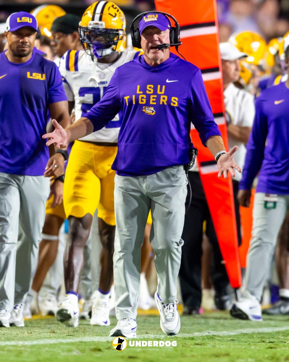 UnderdogNFL's tweet image. HC Brian Kelly to be dismissed by LSU, per @PeteThamel.