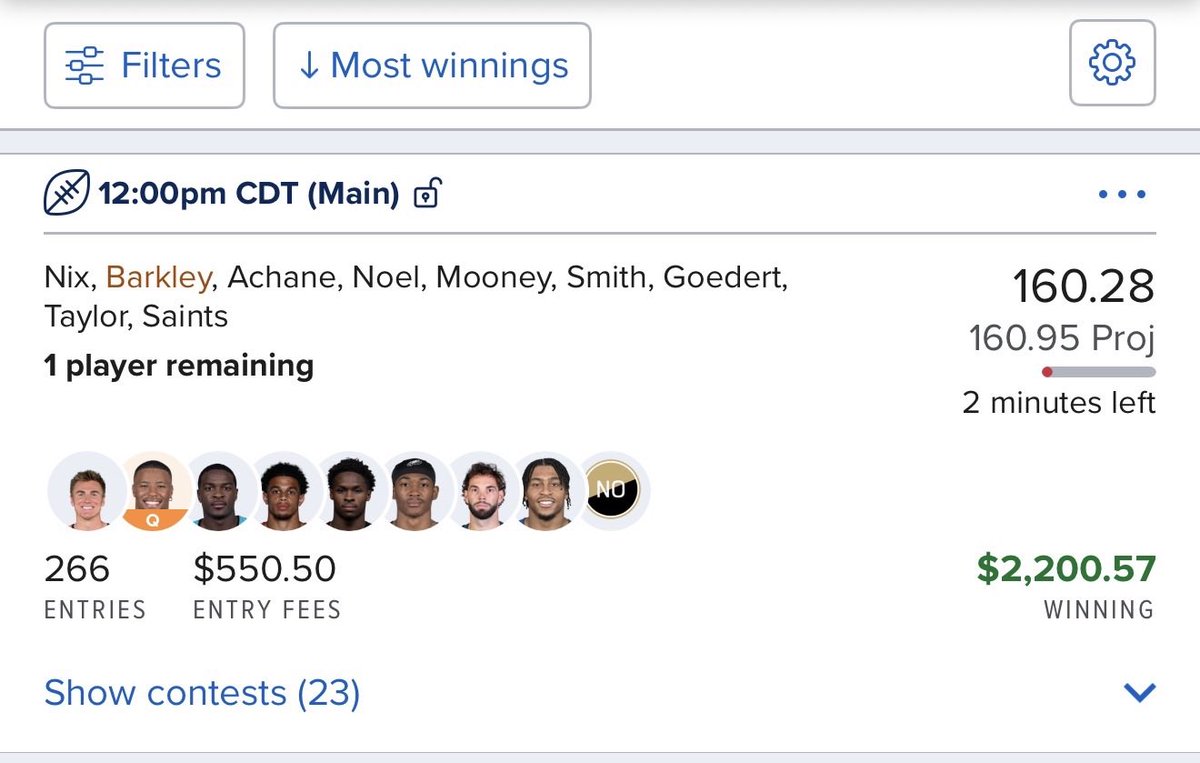 5 straight weeks of cashing on FanDuel 🏈💰

Jonathan Taylor is insane.