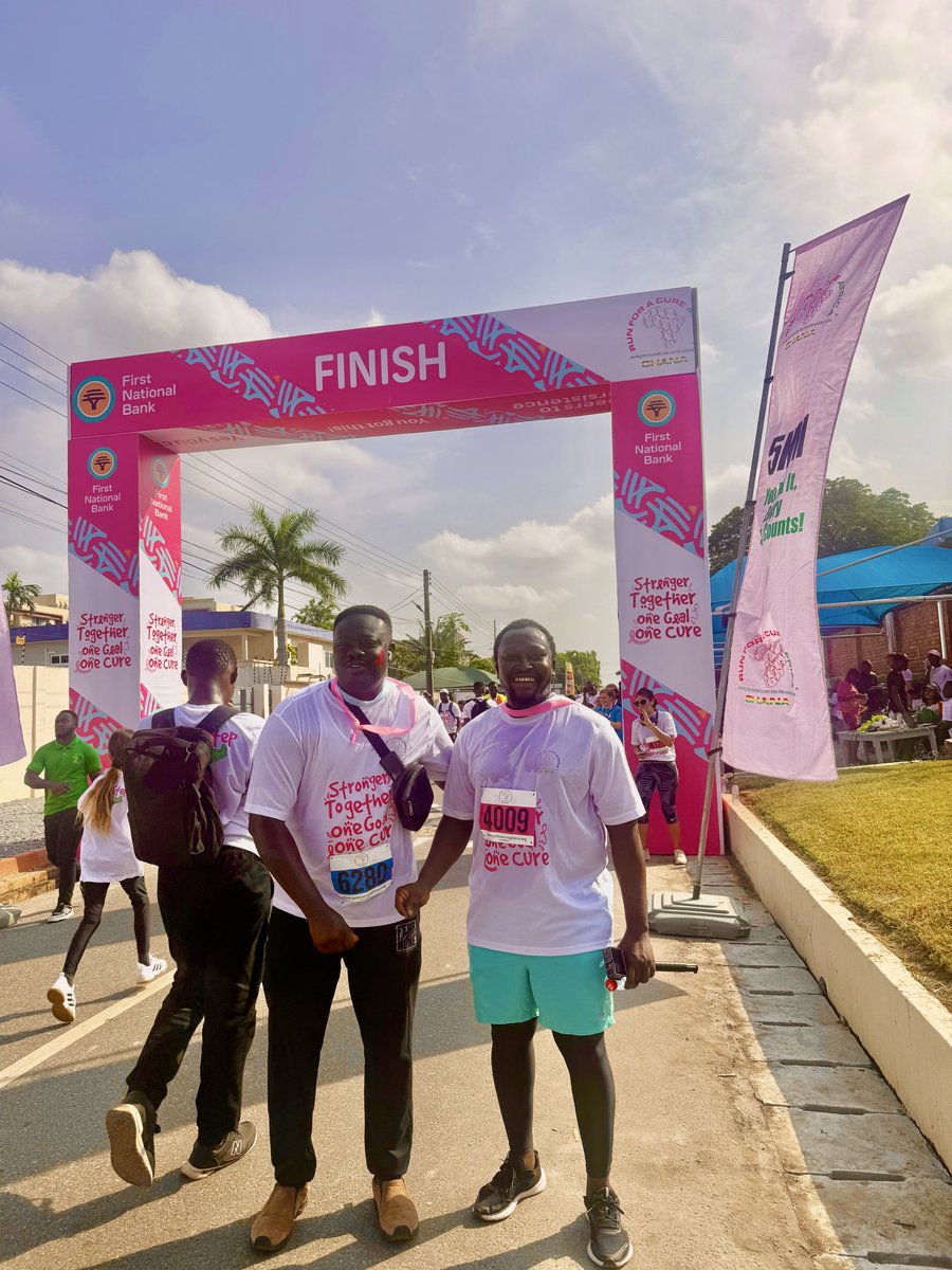 AfricanRegent's tweet image. On 25th October 2025, we joined thousands of corporate participants for the annual 5km Run for a Cure Africa!
@RFCAGhana 
Together, we #RunForHope #RunForACure 💜
#CSR #TeamSpirit #BreastCancerAwareness #RunForACureAfrica #CommunityImpact #TogetherWeCan #simplyafropolitan.