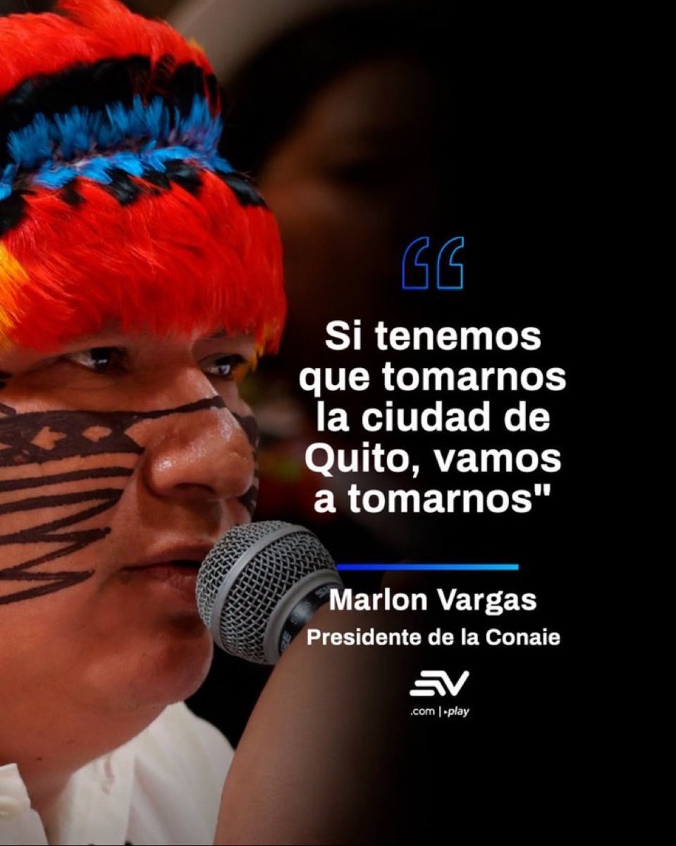 CIEN 💯 MILLONES DE DÓLARES EN PERDIDAS DEJA EL PARO INDÍGENA. ¿Tenemos que volver a soportar esto por CUARTA VEZ cuando se les ocurra hacerlo nuevamente por orden y con financiamiento de un calvo ratero que maneja el Ecuador 🇪🇨 desde Bélgica? No señor. Adiós a la falsa
