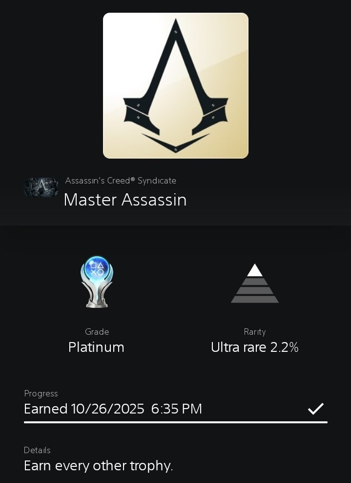 Rynerous's tweet photo. 100% Assassin's Creed Syndicate

I liked the duo assassins we can play as, Evie and Jacob, i wish they differentiated their gameplay more tho, any mission that can be tackled by either is played very similarly, Evie is slightly better cause she has a unique invisibility skill https://t.co/OYDUDPtqDJ