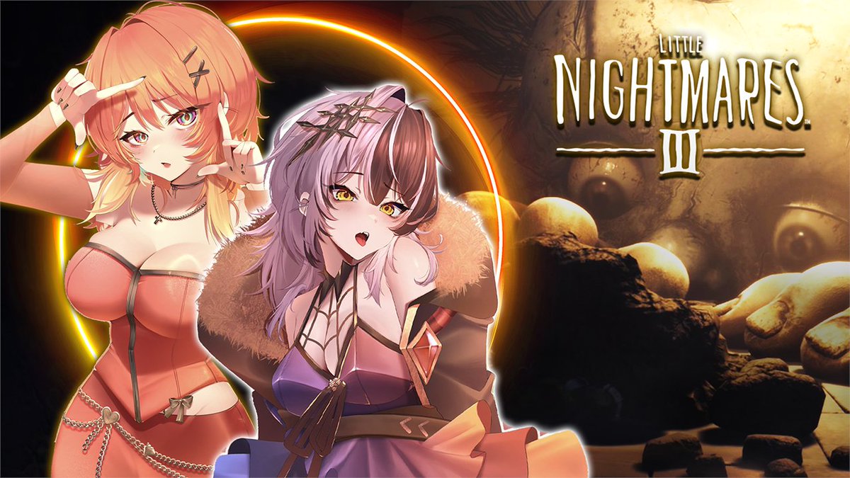 Facing my fears in Little Nightmares 3 with Kiwawa!  

October 27 @ 2  PM CDT |  October 28 @ 4 AM JST  

▶️ youtube.com/live/dcShhiwl8…

👁‍🗨#ShiorinOnAir 
🎨<a href="/mI0I7/">まか</a>