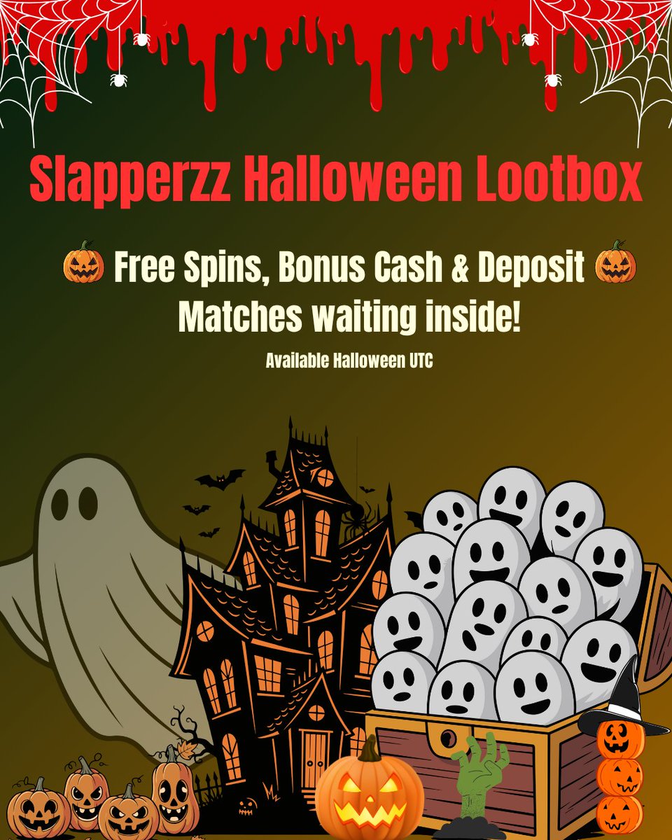 Slapperzzcom's tweet image. 🎃 The Halloween Lootbox is brewing at Slapperzz...

Everyone wins a treat 👀
Free Spins, Bonus Cash &amp;amp; Deposit Matches coming soon.
🕒 Available Halloween (UTC)

Like ❤️, Retweet 🔁, and drop your Slapperzz User ID in the comments for a treat!

slapperzz.com…
