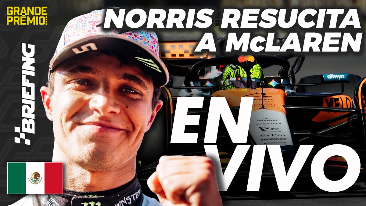 ¡EN VIVO!

En esta nueva edición del Briefing, analizamos todo lo sucedido en el #MexicoGP, con la victoria de <a href="/LandoNorris/">Lando Norris</a> y el 16° puesto de <a href="/FranColapinto/">Franco Colapinto</a>.

Conducen <a href="/Nieto_motor/">Esteban Nieto</a> y <a href="/NachoBog_15/">Ignacio Bogado</a>.

Mirá el programa ingresando al siguiente link:
youtube.com/live/0yzGnEHPM…