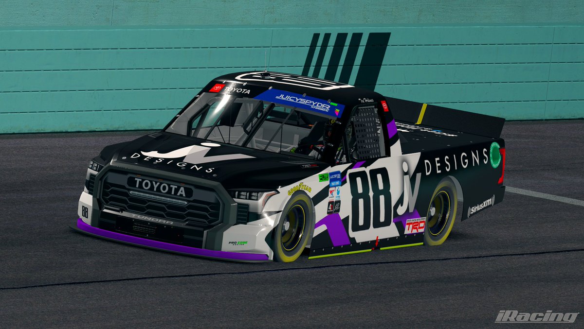 ProEdgeRacing1's tweet image. Let&apos;s get it! The @juicyspydr Truck series heads to Homestead for 90 laps to kick off the playoffs in the @EliteRacing_ League!