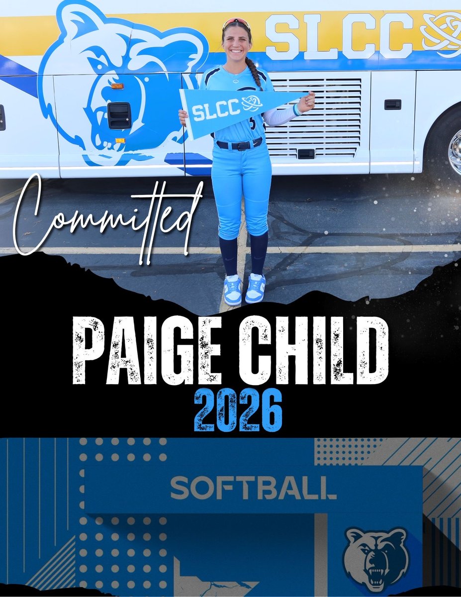 💙 I’m excited to announce my commitment to <a href="/SLCC_Softball/">SLCC Softball</a> in Salt Lake City, Utah to continue my education and softball career‼️Thank you Coach Bennett and <a href="/TBendt/">Tara Rodrick</a> for giving me this opportunity! 🐻 <a href="/jengilbertsba/">Jen Gilbert Softball Academy</a> <a href="/EXCELFASTPITCH/">EXCEL ELITE 🥎</a>
