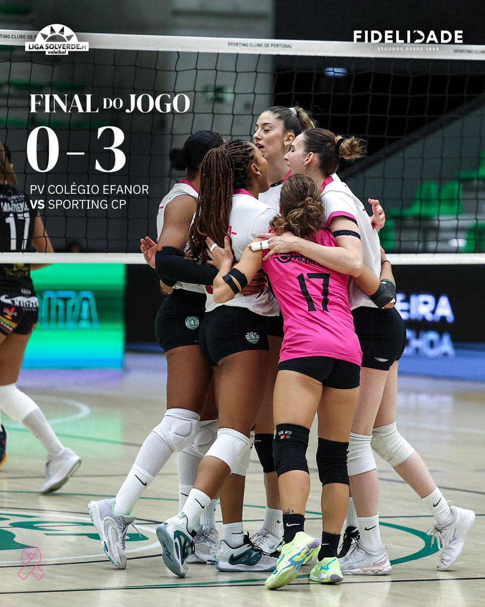 VolFemininoSCP's tweet photo. Seguimos...
Publicação da página do Facebook do Sporting Clube de Portugal - Modalidades: "⏹️ Mais um triunfo das Leoas do #VoleibolFemSCP no Campeonato Nacional 🤩
🏐 17-25, 23-25 e 18-25
#PVCESCP"
#SportingCP
#VoleibolFemSCP
#fpv
#LigaSolverdept https://t.co/YDDjuQ2GtP