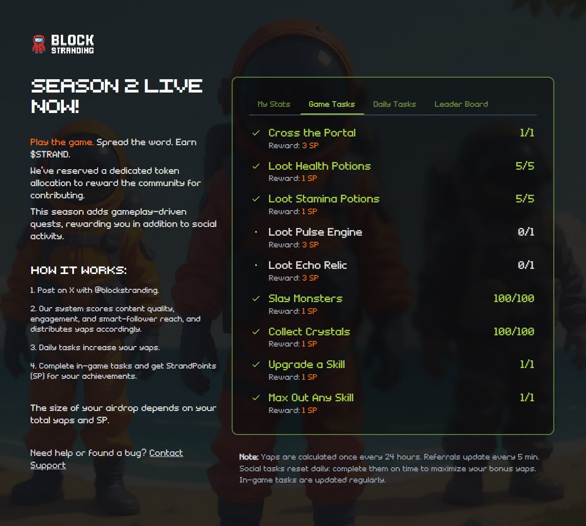 crymonk_eth's tweet image. Just started playing @blockstranding and Season 2 is almost over but wow, this world is something else. 

Every action happens on chain and it actually feels alive. Can’t believe I joined this late but I’m hooked already.

#BlockStranding #SolanaGaming $STRAND