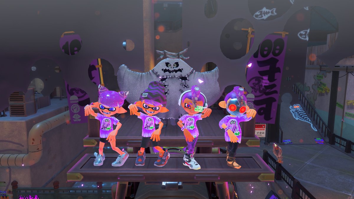 SplatMic's tweet image. Only played a bit of the fest but won a 100x immediately with @sky_berry3. Stream was really fun that day and had great matches and laughs with him and Jackogien sub to them on YT and follow them on Bsky.