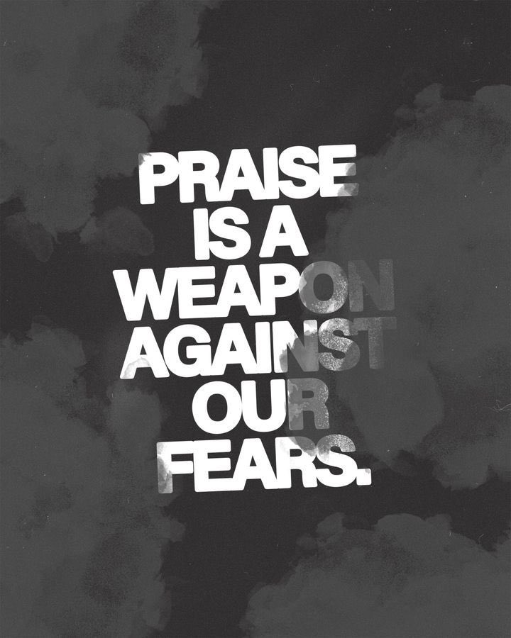 "Then I will hold my head high above my enemies who surround me. At his sanctuary I will offer sacrifices with shouts of joy, singing and praising the LORD with music." - Psalm 27:6