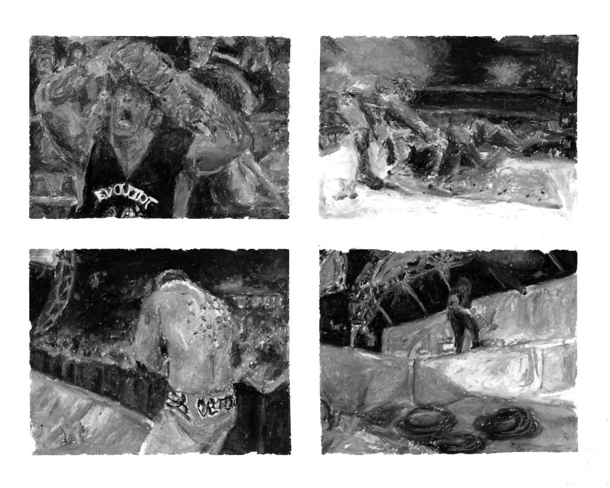 randy orton v. cactus jack, backlash ‘04 (2025) ☆ oil pastels