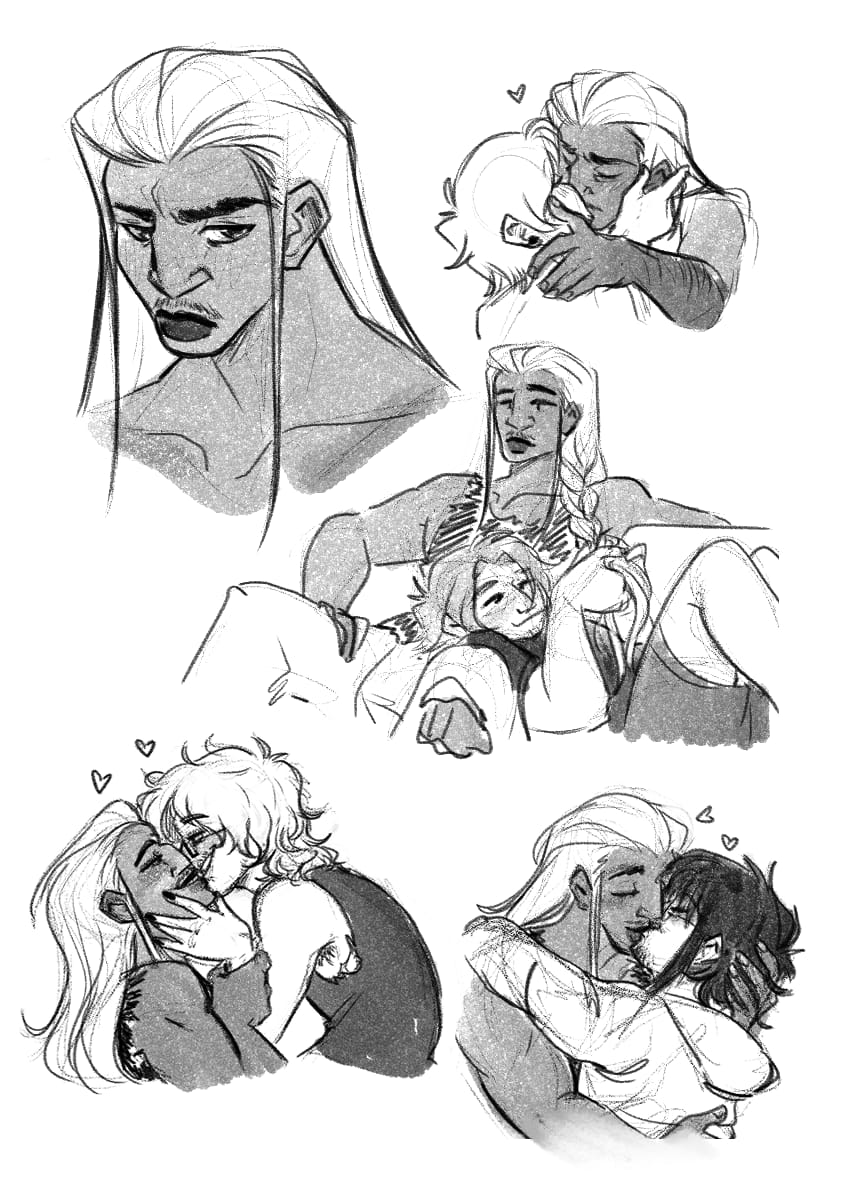 Throwback to that one time I drew a random dude to test a tutorial I saw only for my friends to all request to kiss him