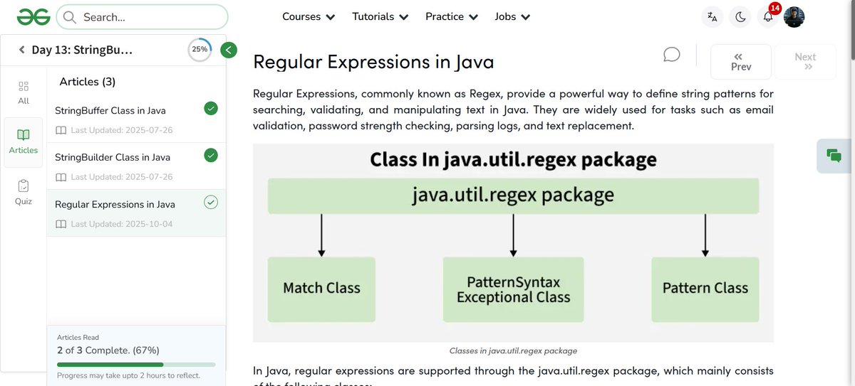 amanhaidry's tweet image. #Java from @geeksforgeeks 🚀
✅String Class
✅StringBuffer Class
✅StringBuilder Class
✅Regular Expressions
#100DaysOfCode #JavaDev #programmer #code #Coding #CodingJourney #CodingLife #LearnInPublic #GeeksforGeeks #gfg #nationskillup #skillupwithgfg #100DaysOfCoding