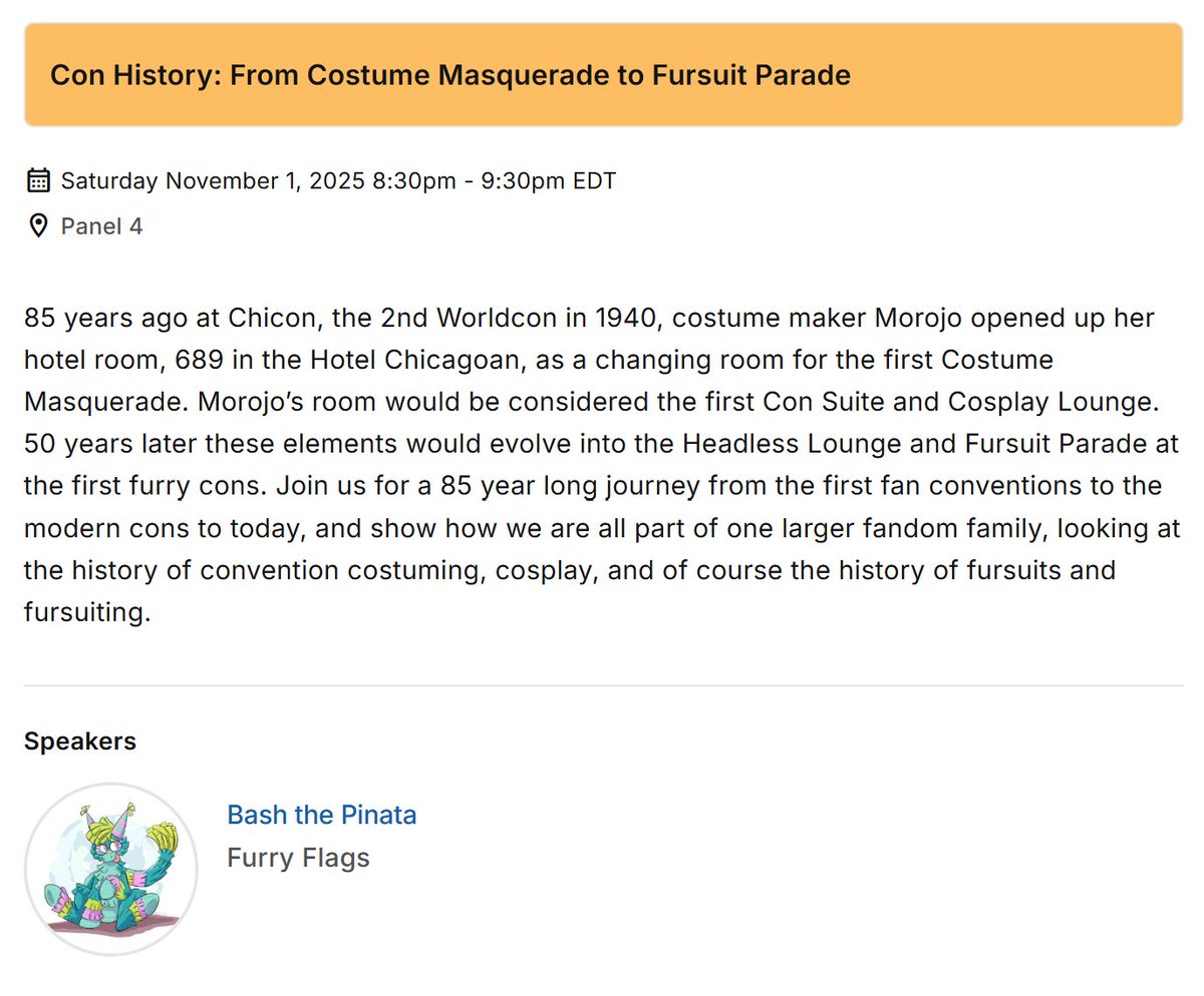 TransformARTive's tweet image. I am hosting two panels at @FurpocalypseInc with Animal Transformation on Friday at 5PM and Con History on Sat at 8:30PM.  I am also at Table A9 in the Dealers Den. I still don&apos;t have shirts due to customs but will have my flags, lanyards, and other stuff.