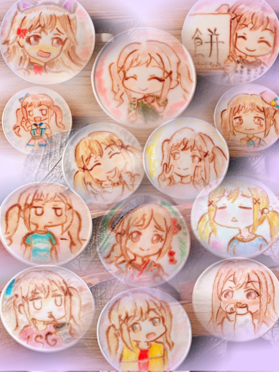 おはようございます！
今日は有咲の誕生日🎂ということで
今まで描いた有咲ラテアートを集めました！