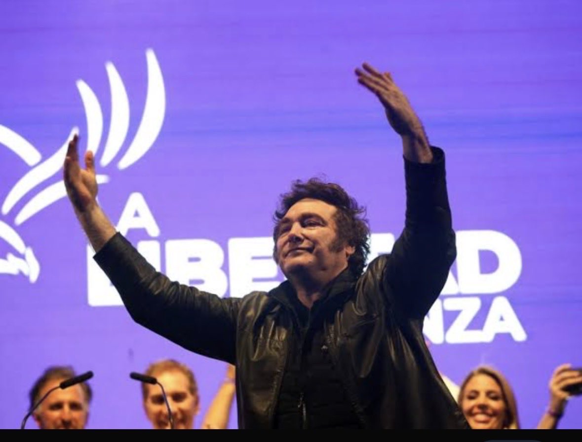 La libertad Avanza partido del presidente <a href="/JMilei/">Javier Milei</a> arrasa en Argentina 
Que felicidad para los que estamos comprometidos con las ideas de la libertad. 
Vienen tiempos maravillosos 
Para este hermoso país !
